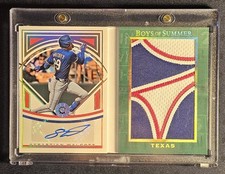 2025 Panini Boys of Summer Jumbo Swatch Booklet Sebastian Walcott Auto # 7/10