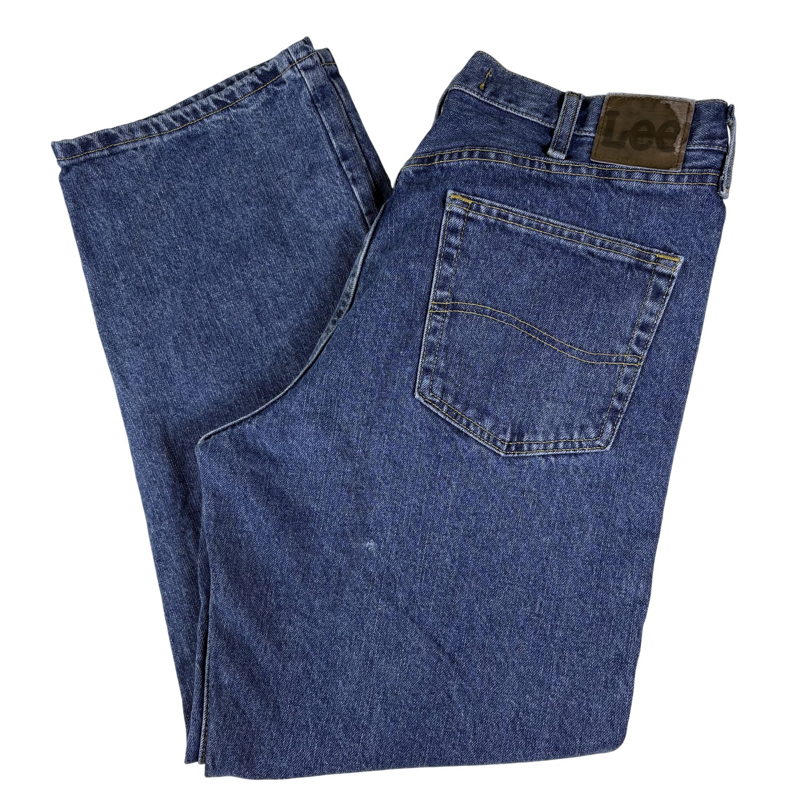 Lee Jeans Mens 36x30 Relaxed Fit Denim Straight Leg Pants Classic Casual