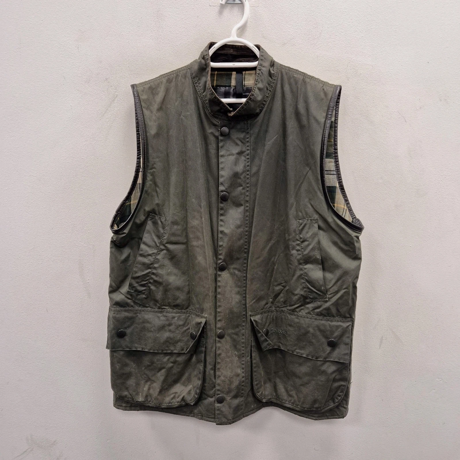 Barbour Westmorland Sporting Wax Waterproof Hunting Country Gilet Vest Large #2