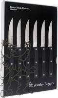 6X Stanley Rogers Steakmesser - Pizzamesser Set Bistro - Wellenschliff-Klinge