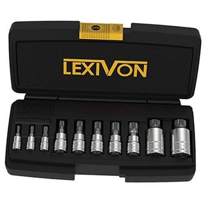  XZN Triple Square Spline Bit Socket Set, Premium S2 Alloy Steel | 10-Piece 