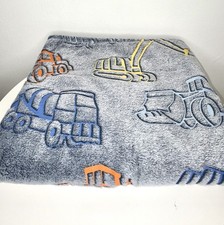 Kids Construction Vehicles Throw Blanket   50x70