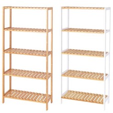 dibea Bambusregal, Schuhschrank, Badezimmerregal, Standregal, Bücherregal