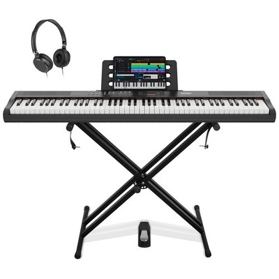 88 Key Digital Piano Full Size Electric Keyboard with Stand, SemiWeighted Sen...