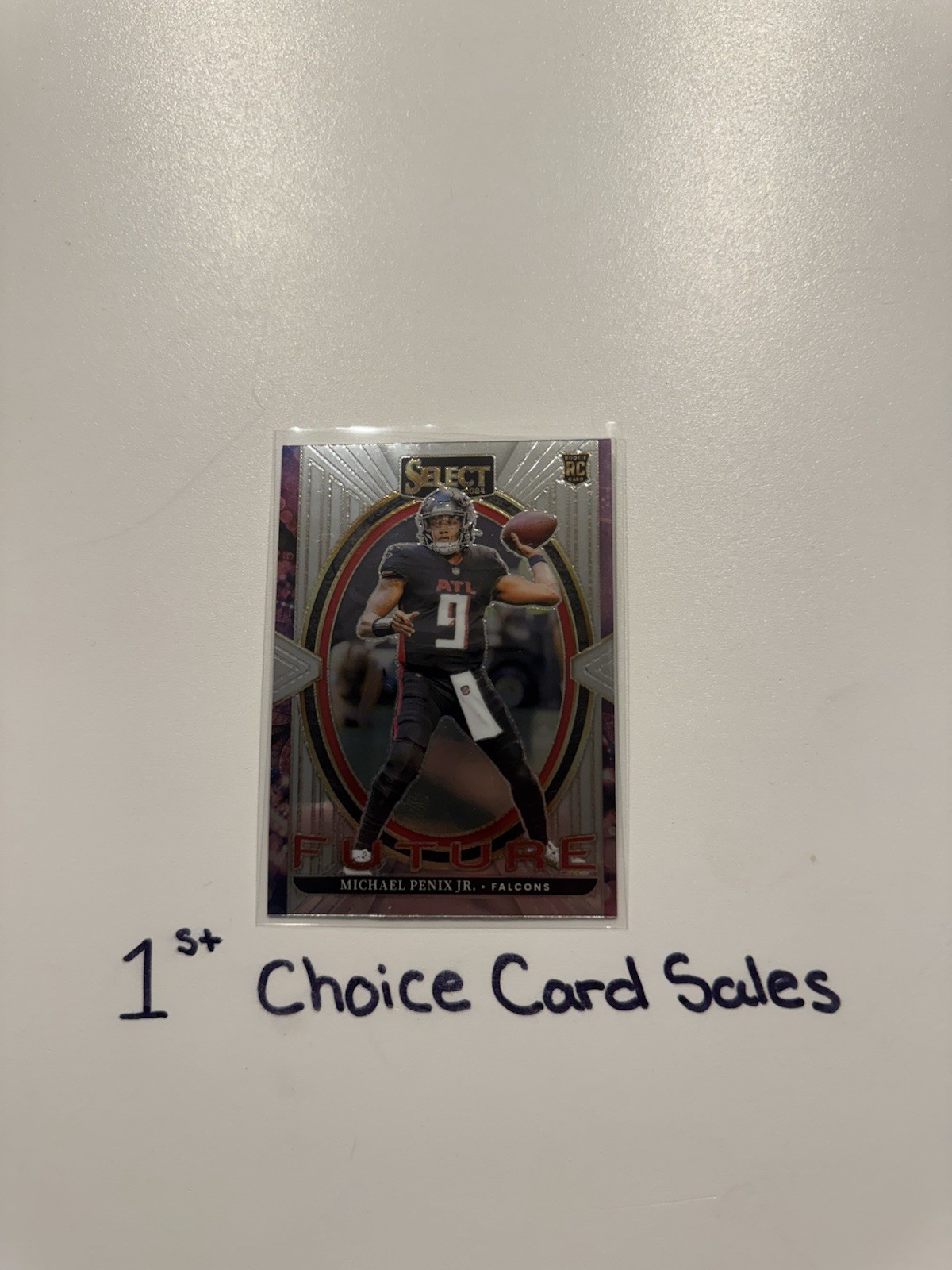 Michael Penix Jr. 2024 Panini Select #16 Select Future Prizm Silver Rookie