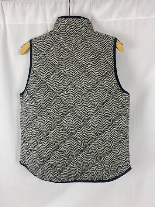 J Crew Excursion Puffer Down Herringbone Vest Wom… - image 2
