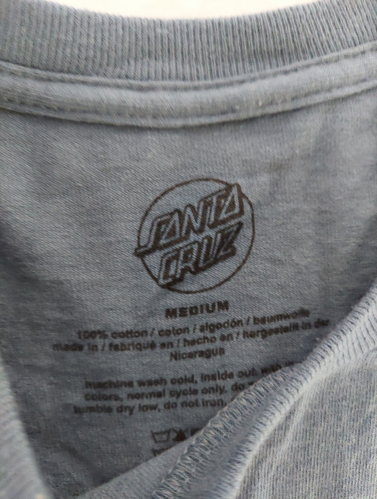 VANS & SANTA CRUZ Short-Sleeve T-Shirts Lot of 2 Sz Adult M, Blue Brown Yin Yang image 4