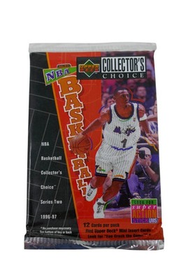 (1) PACK KOBE AI RC HUNT JORDAN 1996-97 UPPER DECK NBA COLLECTOR'S CHOICE S2