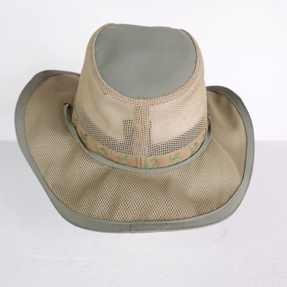 Dorfman Pacific Sombrero Vaquero Malla Correa Trasera XL Exterior Tortuga Banda Para Hombres Western Foto 3 de 4