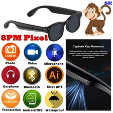 Smart glasses for drivers, anti-blue light Bluetooth sunglasses Popula