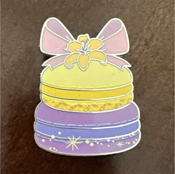 Disney Rapunzel Disney Princess Glitter Macaron Dessert Enamel Pin, Single Pin