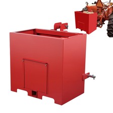 Ballast Box 3 Point Category 1 Tractor Loader 2" Hitches Quick Tach Attachment
