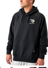 Burlebo Men  s Heather Black Fleece Camo Signature Logo Hoodie Sz.2XL FH-CSL-HB