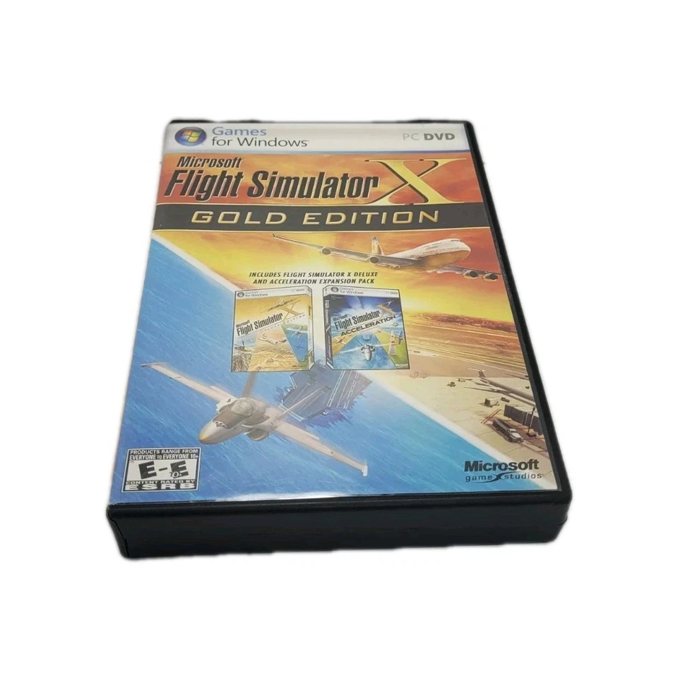 Microsoft Flight Simulator X: Gold Edition (PC 2008) Complete W/ Expansion Foto 3 de 4