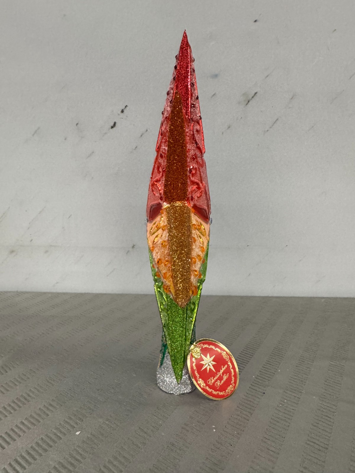 CHRISTOPHER RADKO Rainbow Stellar Finial Tree Topper 14x14" (NIB) -MSRP$416.00-