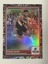 2023-24 PANINI HAUNTED HOOPS RAYAN RUPERT (RC) #155 HOLO WEBS PARALLEL BLAZERS!