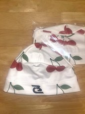 Fleece Cherry Pattern Beanie