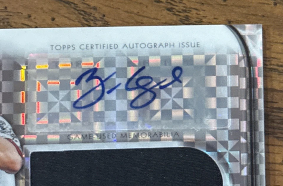 Zack Cozart Topps Finest Jumbo Relic 2012 ¡Auto #d/299! Foto 3 de 4