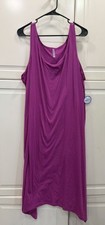 Swimsuits For All Womens Purple Cover-Up Dress Size 22/24