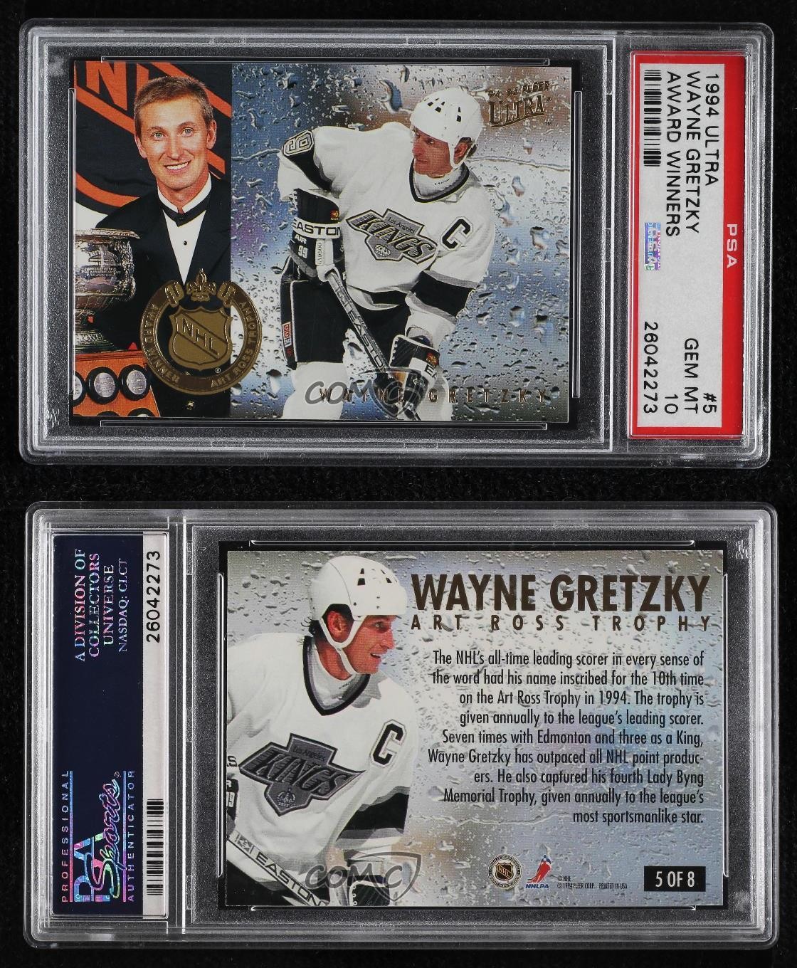 1994-95 Fleer Ultra Award Winner Wayne Gretzky #5 PSA 10 GEM MT HOF view 3