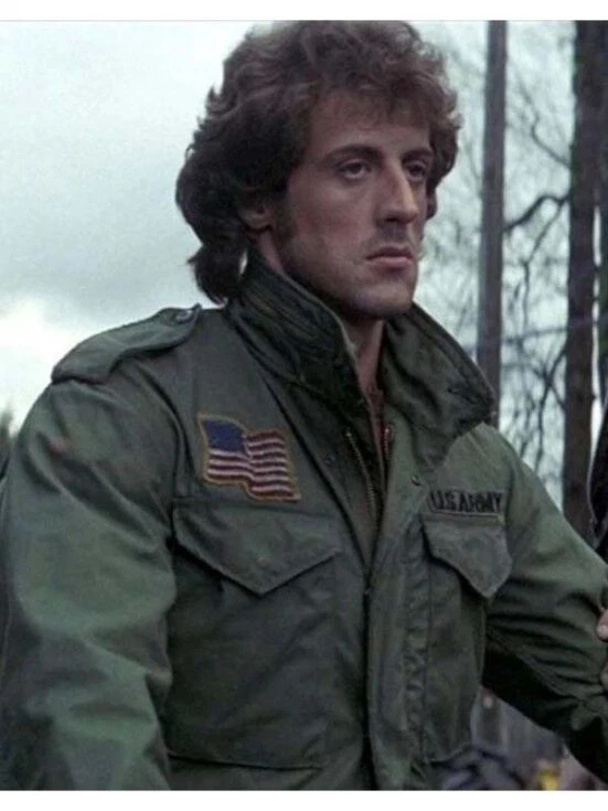 Mens Military Field Jacket Green Army Style Combat Vintage M65 Coat US Flag
Opens in a new window or