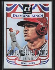 Mike Trout 2014 Donruss Stat Line Season /109 #2 Los Angeles Angels
