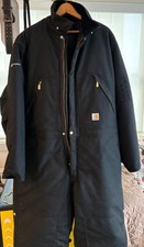 Carhartt Yukon Extremes Coveralls X06 BLK Men  s 42 Short Arctic Quilt Insulated