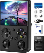 Retro Handheld Game Console,Portable Game with 3.5 Inch IPS Screen,With 64G TF C