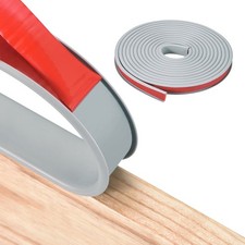 12Ft U-Shape Edge Banding Self Adhesive Edge Protector Gray 15mm / 5/8"
