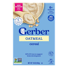 CEREAL for BABY GRAIN and GROW 1St Foods Non GMO Oatmeal 4X16Oz