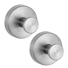 2 Pack Suction Cup Hooks for Shower SUS304 Waterproof Stainless Steel Hangers
