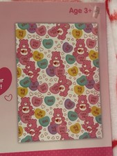 Care Bear Plush Throw Blanket Candy Hearts 50x70