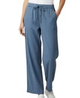 GAP JEANS Easy Tencel/Lyocell WIDE LEG BEACH PANTS Blue Chambray Drawstring 8-R