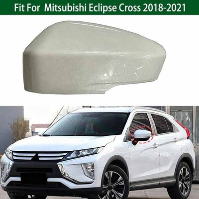 Pearl White Left Rearview Mirror Cover Cap For Mitsubishi Eclipse Cross 2018-21