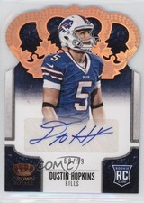 2013 Panini Crown Royale 68/99 Dustin Hopkins #136 Auto 2a6