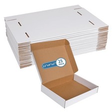White Corrugated Cardboard Shipping Boxes 12" x 9" x 2" Cardboard Shipping