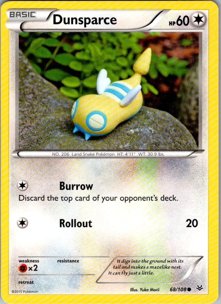 Dunsparce Roaring Skies 68/108 Common Pokemon Near Mint
