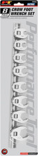 W352 Metric Crowfoot Wrench Set 8-piece