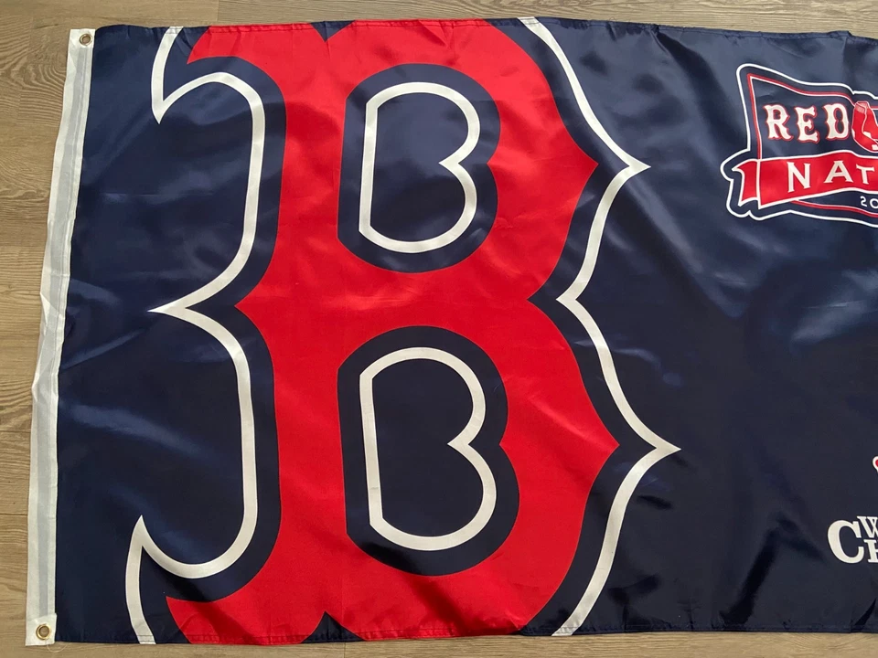 2014 Boston Red Sox Nation 2013 World Series Champions Large Flag Banner Pommel - Image 2 of 4