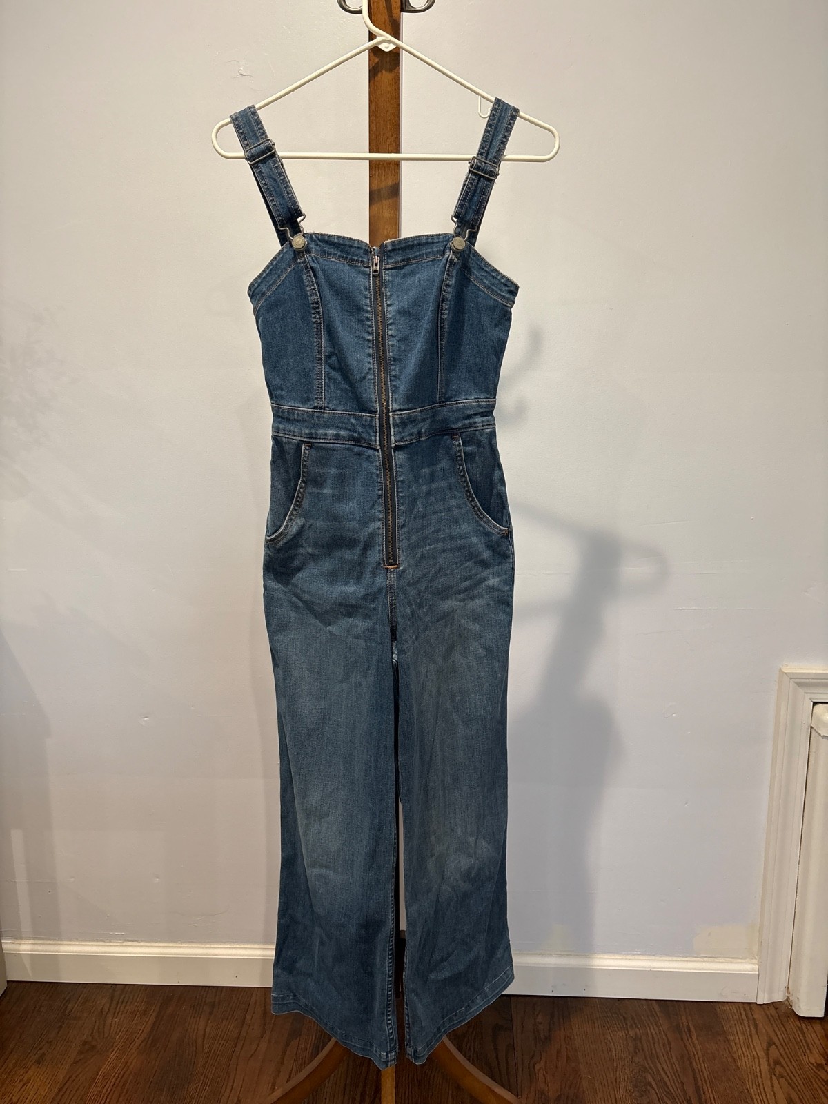 denim jumpsuit women xs