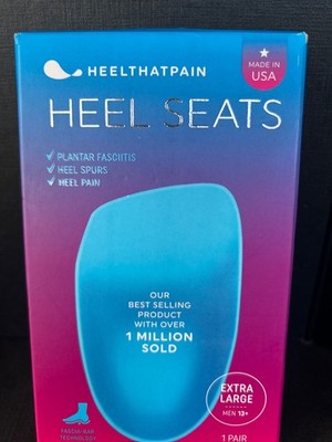 Heel That Pain Heel Seats Foot Orthotic Inserts Heel Cup Plantar Fasciitis Sz XL