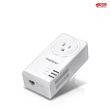 TRENDnet TPL-423E Powerline 1300 AV2 Adapter with Built-in Outlet
