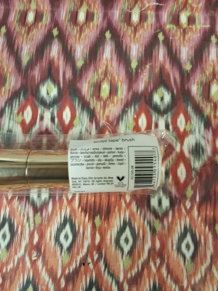 Tarte Cinta Esculpida Esculpir Cepillo Rostro Mejillas Maquillaje Contorno DORADO Nuevo Sellado Foto 4 de 4