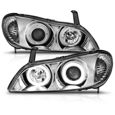 Anzo 121078 Headlight For Infiniti I35 2002-2004 Left And Right Chrome Housing