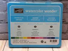 Stampin' UP Retired Watercolor Wonder Crayons  Bold Brights