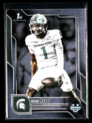 Omari Kelly RC 2025 1st BOWMAN UNIVERSITY CHROME Rookie Card #38
