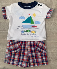 Baby Boys Spring Summer Shorts & T-shirt Set Outfit 3-6 Months BNWT