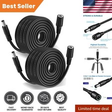 20FT Long-Lasting DC Extension Cable 5.5mm x 2.1mm for Secure Power Supply