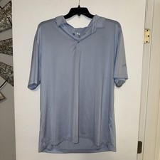 Callaway Opti- Dri Golf Polo Shirt Men s XXL Light Blue Stripe Short Sleeve 2XL