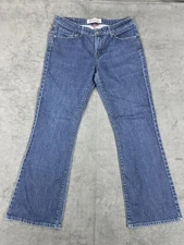 Denizen Levis Jeans Boys 12M Blue Boot Cut Denim Frosty the Snowman Holiday